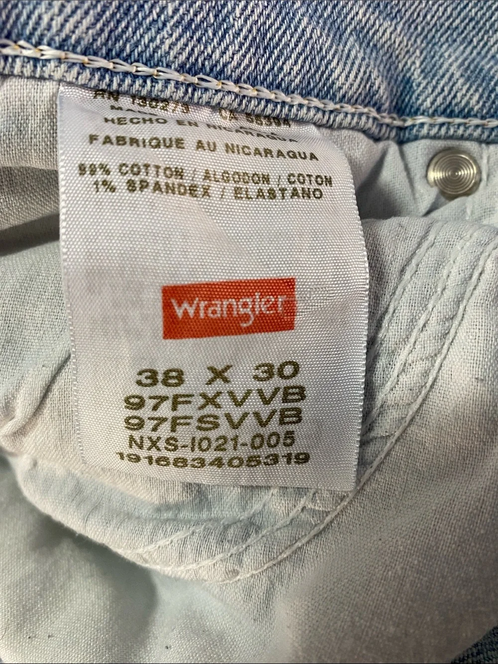 Wrangler Light Blue Relaxed Fit Denim Jeans